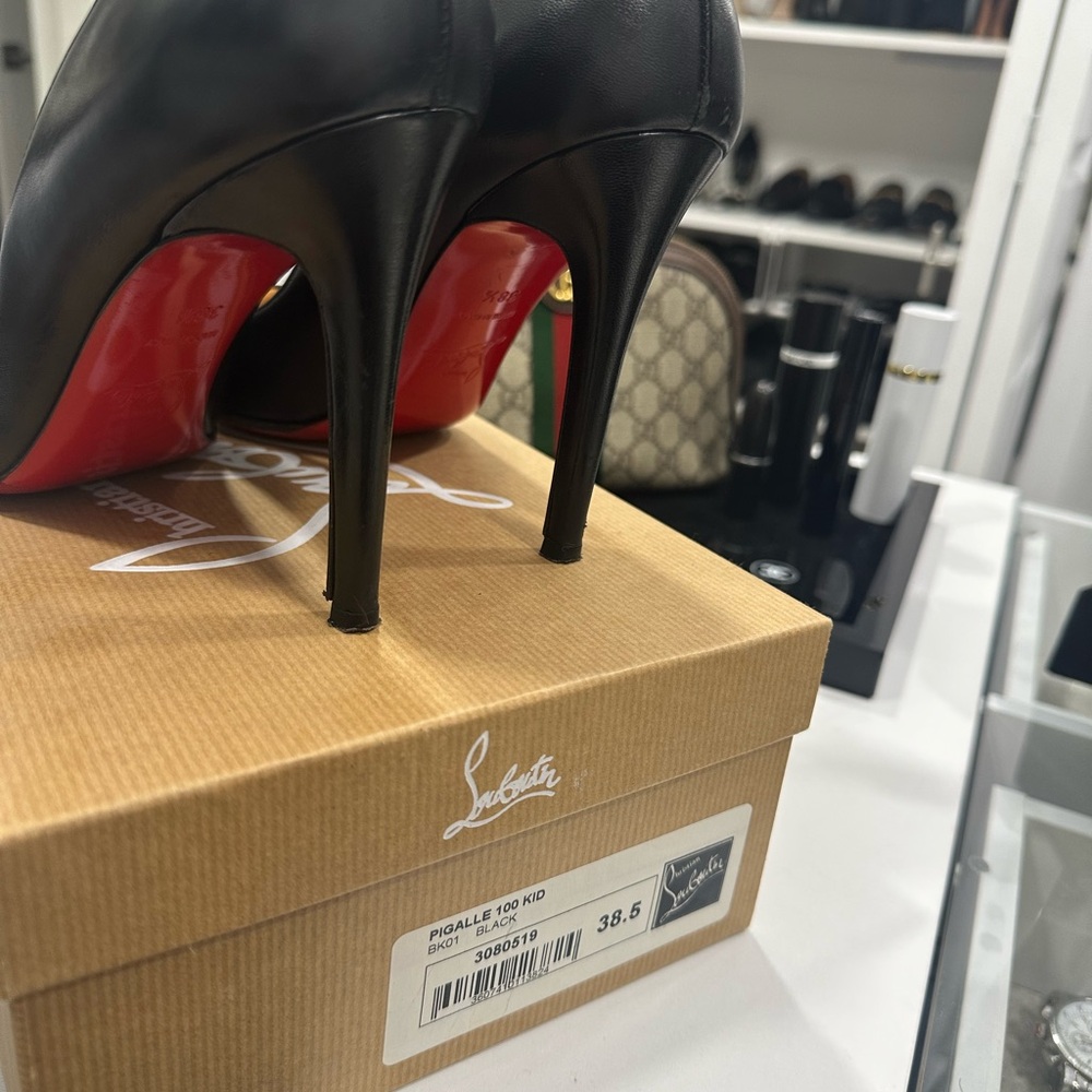 Christian Louboutin Black and Red Heels